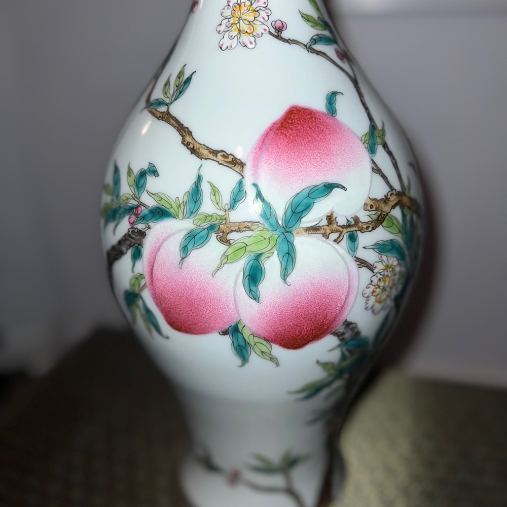 Precious Chinese Peach and Bat bottle